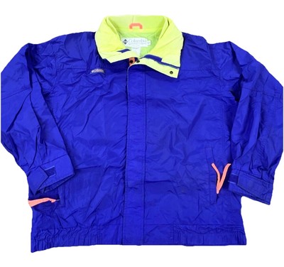 Vintage Columbia Jacket Men Medium Purple Parka Ski Coat Bugaboo 90s Y2K Adult