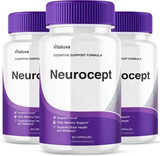(3 Pack) Neurocept Suppement, Neurocept Capsules for Memory Brain Health, Neuro 