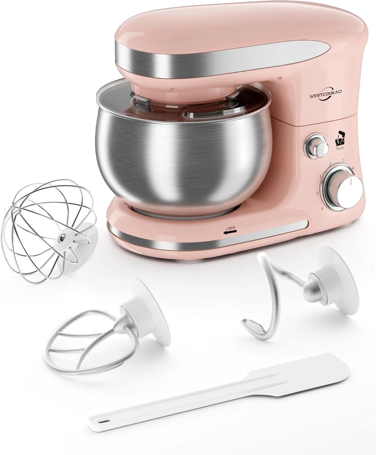 3.4QT Stand Mixer 6 Speed Pulse Tilt Head Planetary Dough Hook Whisk Beater Pink
Opens in a new wind
