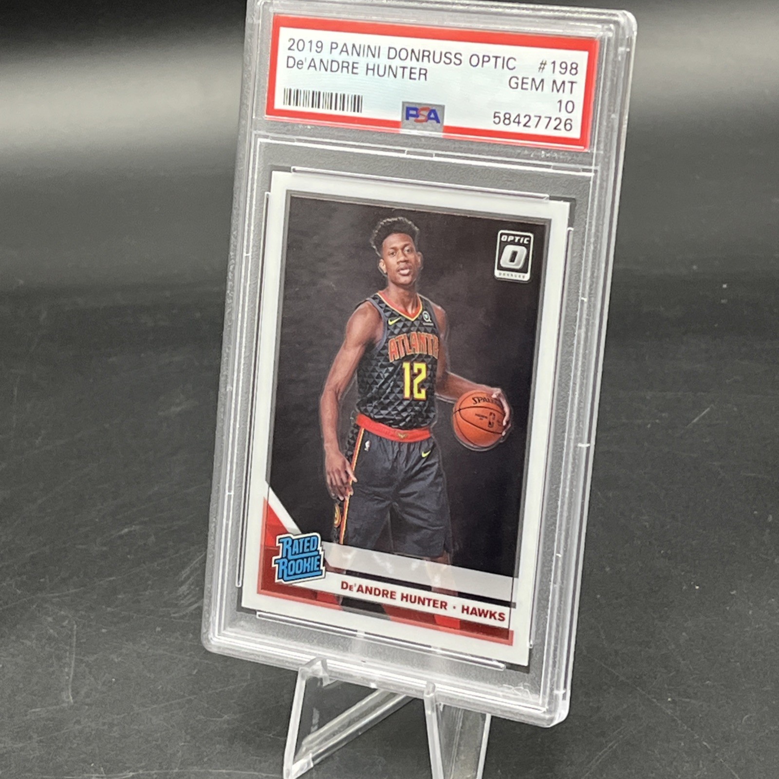 De'Andre Hunter (RC) Rookie Card PSA 10 (2019-20 Panini Donruss Optic, #198)