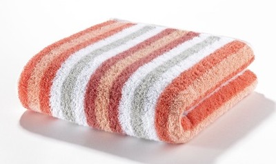 Cawö Handtuch BE Streifen BL 50x100 cm rot Handtücher