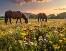 Kräutermischung Saatgut Weide Pferde Rinder Ziegen Schafe Futter Blühwiese Samen