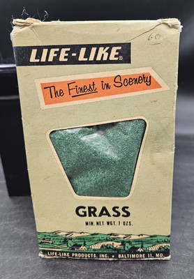 Life-Like S107S Grass Scenery Model Train Vintage