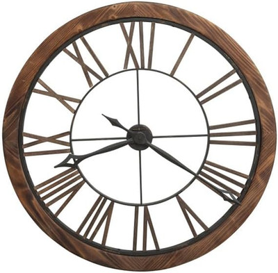 Howard Miller Danby Wall Clock II 549-440   Oversized Metal and Wood with Quartz