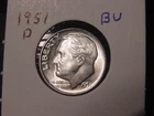 1951-D ROOSEVELT DIME BU NICE ORIGINAL BETTER DATE COIN FREE SHIPPING