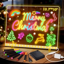 Led Drawing Board with Battery Pack, 13.7"X10" Portable Led Drawing Board 4 Mode