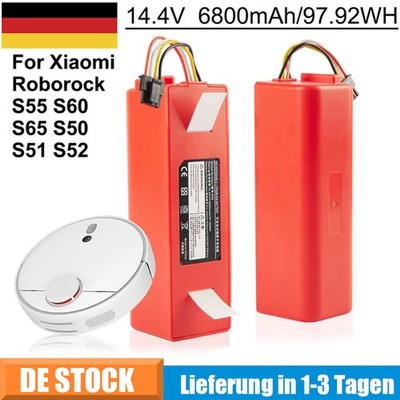 14.4V 6800mAh Akku für Xiaomi Mijia Roborock S50 S51 Millet Sweeper Robot Vacuum