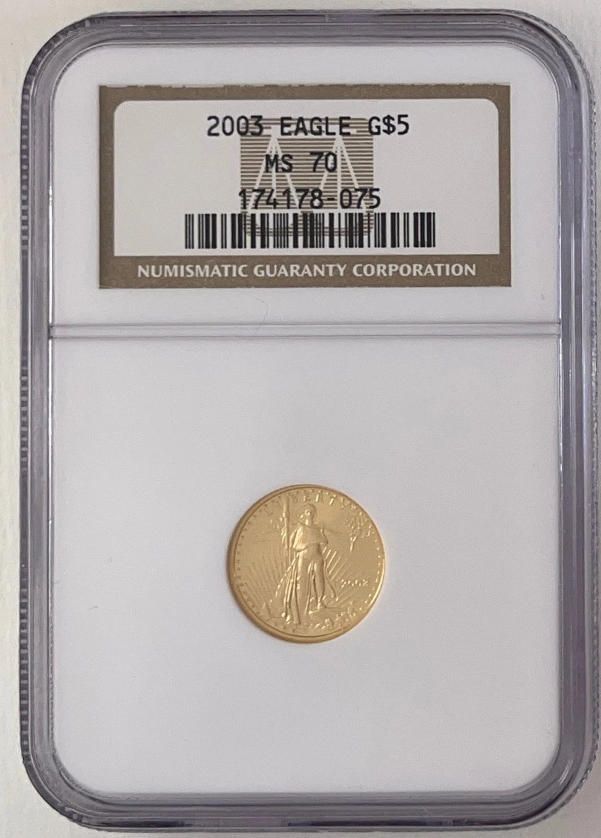 1/10 oz Precious Metal Content per Unit 2003 Gold Bullion Coins
