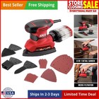 Corded Detail Sander - 3 Attachments, Easy Sheet Change, Ideal for Any Surface