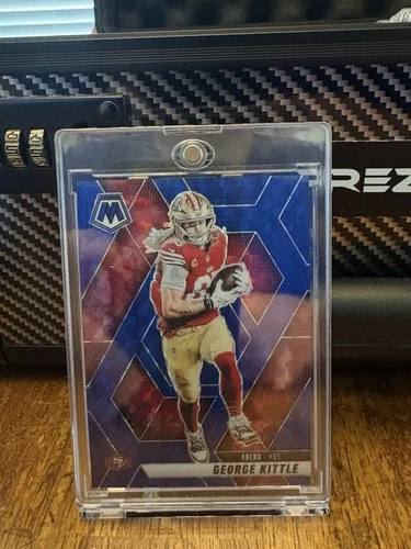 2025 Panini Mosaic Mosaic Blue #46 George Kittle #34/99 49ERS