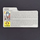 1986 GI Joe COBRA VIPERS FILE CARD!