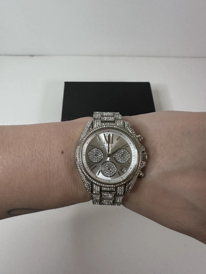 MICHAEL KORS Mini Bradshaw Silver Tone Stainless Steel Watch (MK6454) - Image 4 of 4