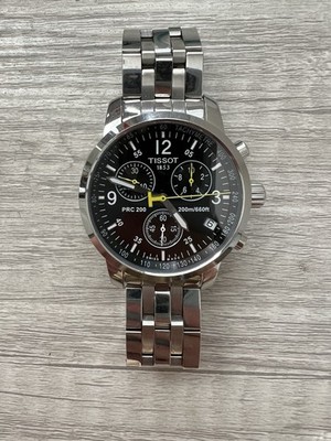 Tissot PRC 200 Chronograph Men's Watch - Black Dial - T461 - Swiss
