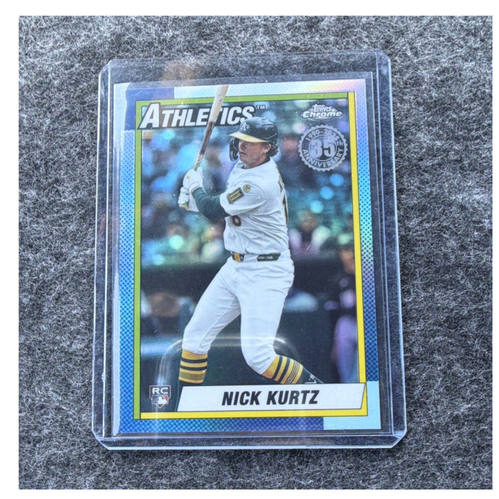 Topps 2025 Chrome Update 1990 Nick Kurtz #90CU-21 Athletics Rookie Insert