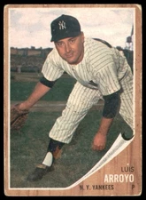 1962  Topps #455 LUIS ARROYO  New York Yankees  VG