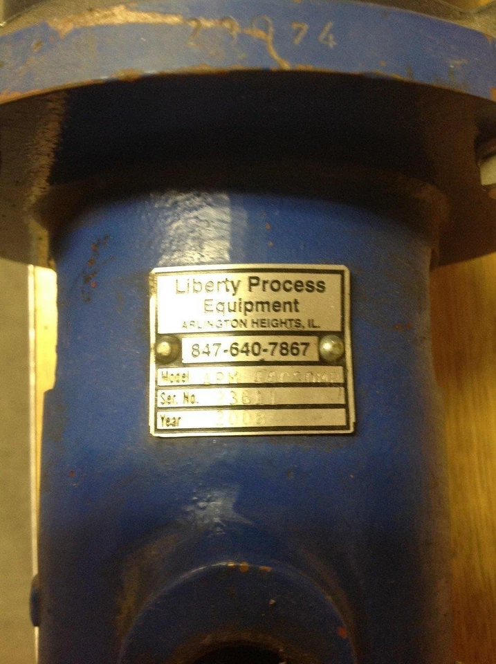 Leeson 98032 DC Motor, 0.75HP Frame USS56C W/Liberty Process Pump  - Image 2 of 3