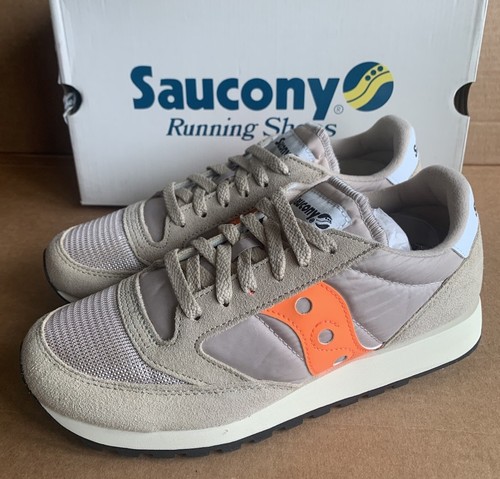 Saucony JAZZ ORIGINAL VINTAGE Size 7.5 Tan/Orange NIB
