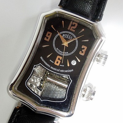 BOEGLI 500.0052 Grand Orchestra Music Box Watch ETA 2824-2 Reuge Automatic SS