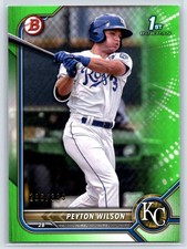 2022 Bowman Peyton Wilson BP-85  Lime Green 286/399 Kansas City Royals