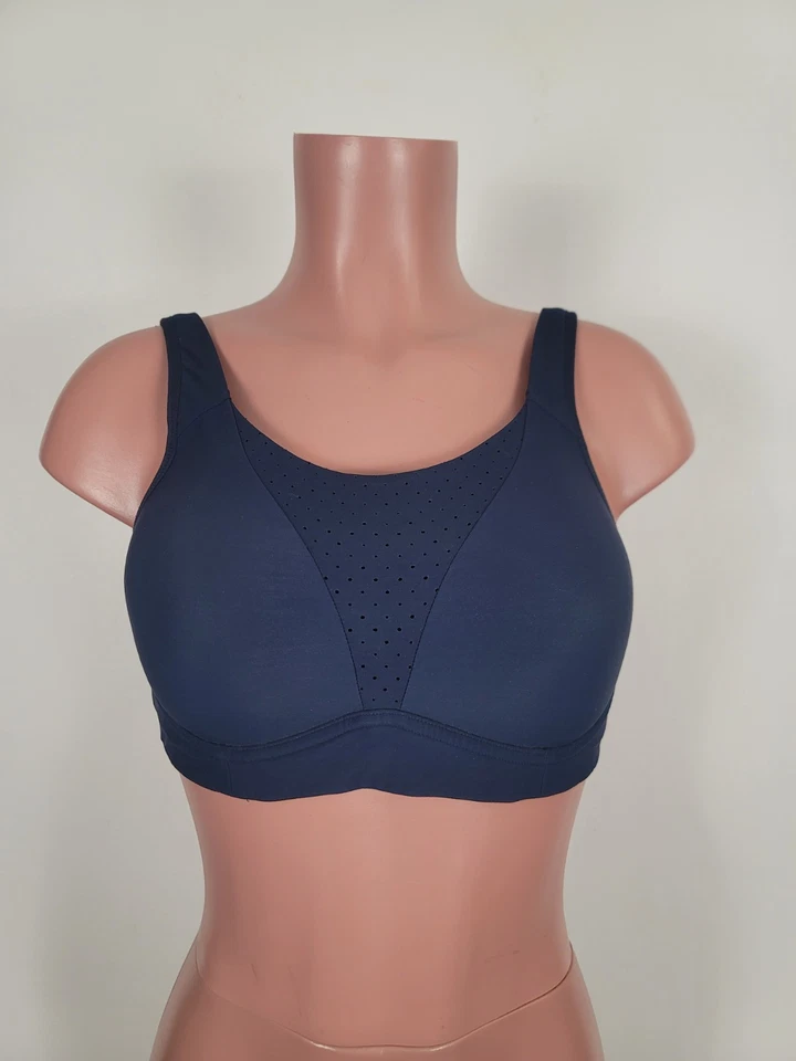 Lululemon Run Times Bra High Impact Support Molded Cups 38C Navy Blue Wireless . - Image 3 of 4