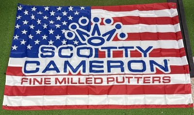 Golf Putter Flag Banner 4 x6 Man Cave Golf Sim Game Room USA SC