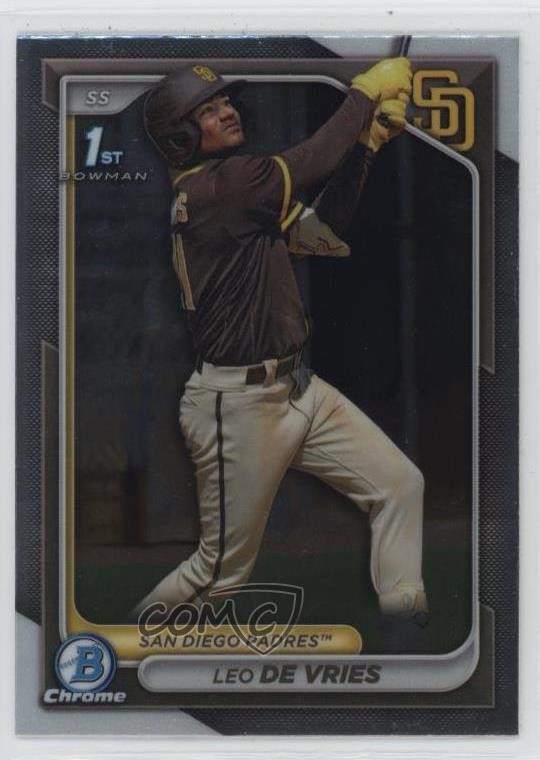 2024 Bowman Chrome Prospects Leo De Vries #BCP-179 3ca