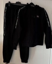 Emporio Armani Men's Tracksuit EA7 Size Medium Dark Black Excellent Condition