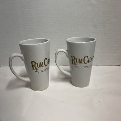 Rum Chata Tall Ceramic Coffee Mug 14oz Set of Two
