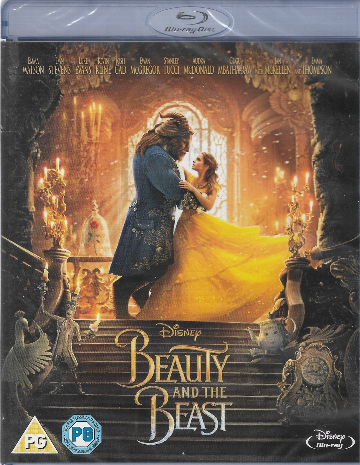 BEAUTY AND THE BEAST WITH O-RING EMMA WATSON LUKE EVANS DISNEY UK BLU-RAY NEW - Image 5