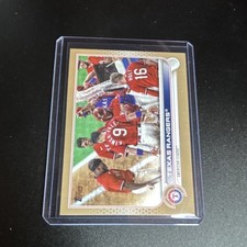 topps series 2 gold parallel 2022 texas rangers #558 /2022
