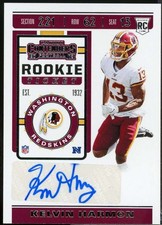 Kelvin Harmon Rookie Card 2019 Panini Contenders Autograph #161A . rookie card picture