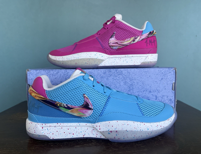 Size 6.5 - Nike Ja 1 EYBL - Blue Fuchsia Mismatch Men’s basketball shoes new Nike JA 1  main image 3