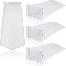 Tranqun 4 Pack Rectangle Filter Sock 200 μm 7 x 4.5 Inch Aquarium Filter... 