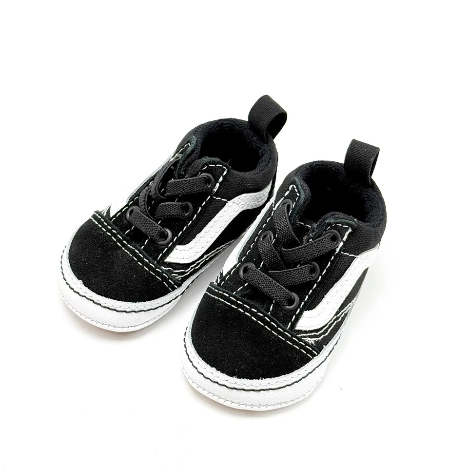 *NUEVO* Zapato de cuna bebé BABY VANS Old Skool NEGRO (VN0A3U8K6BT) 👍 Foto 2 de 4