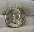 1954 D US Franklin Half 50c Nice Unc