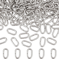 200 StüCk Ovaler Biegeringe 11X6Mm Offene Biegering Edelstahl Jump Rings Metall