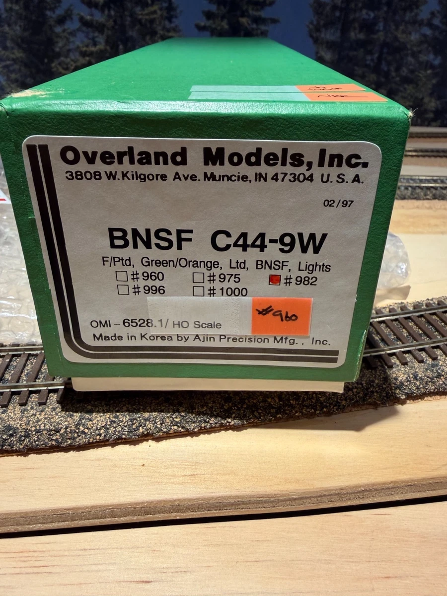 HO Scale Overland Models BNSF C44-9W #960