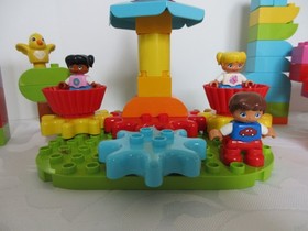 LEGO DUPLO: Lot of 2,  COMPLETE SETS, 10845 FIRST CAROUSEL,  FIRST BRICKS 10848