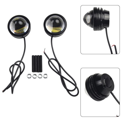 Fog Light Daytime Light Waterproof White 1 Pair Anti-fog Bull Eye Dustproof - Picture 7 of 12