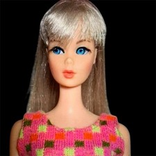Ultra Rare Vintage Barbie SILVER PLATINUM Twist ’n Turn #1115 1967 Mint 🩶🩶🩶