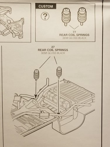 62 Chevy Impala CUSTOM REAR COIL SPRINGS from Revell 1:25 Model 1962 Chevrolet - Picture 7 of 9