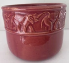 New ListingVTG  Hull Pottery Circus Elephant Planter Cachepot Rose Quartz  Art Pottery USA