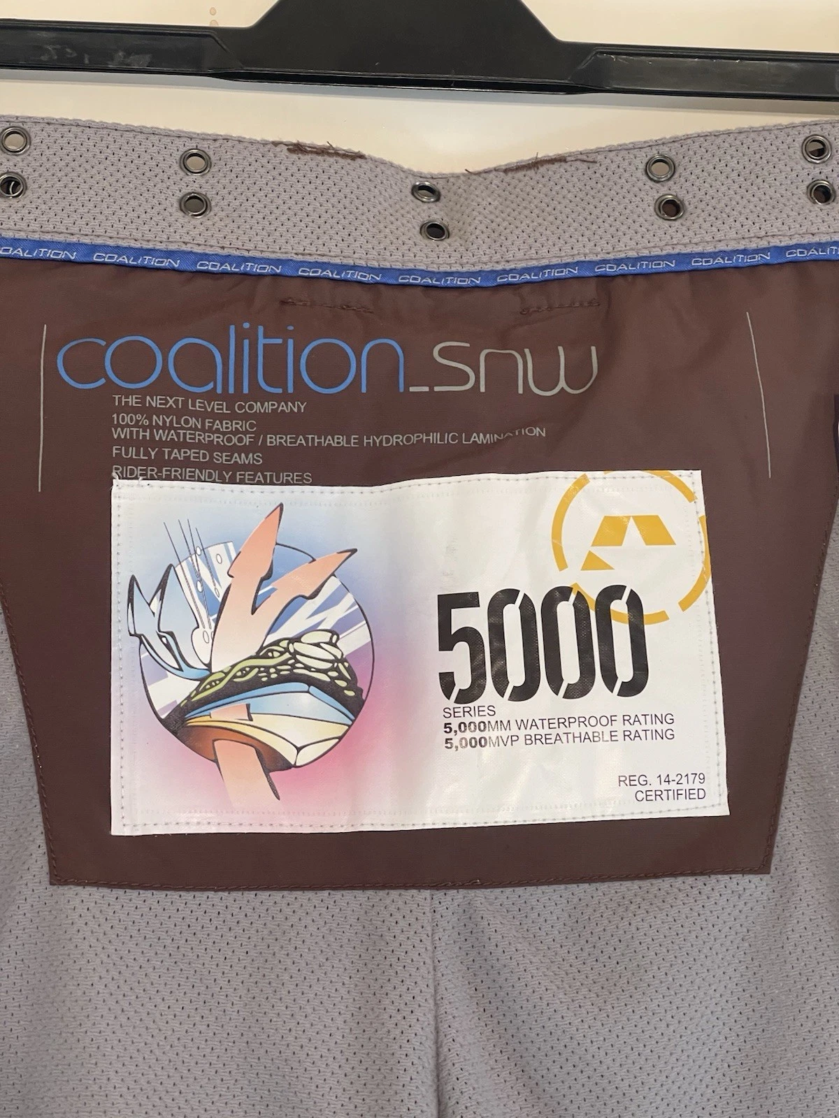 COALITION 5000Waterproof Breathable Hydraulic Lamination Snow Pants Men’s U.K-L”