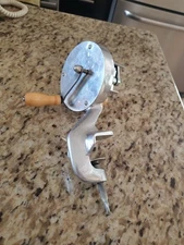 Vintage Vitantonio Cavatelli Pasta Maker Model No 50 w/Table Clamp Cast Aluminum
