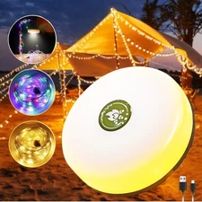 Camping String Lantern Lights 33FT 2In1 USB Rechargeable Fairy 8 mode Lamp Xmas