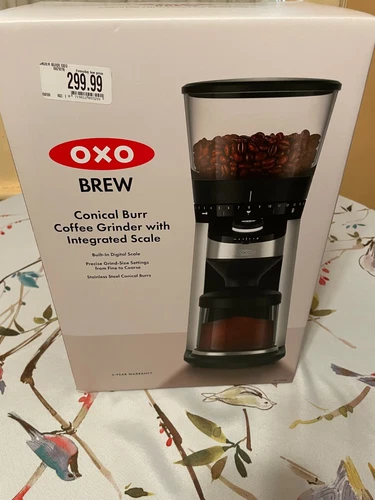 OXO BREW Conical Burr Coffee Grinder with Integrated Scale Model 8710200
