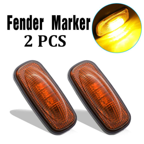 For 03-09 Dodge Ram 2500 3500 Dually Rear Fender Marker Bed Side Amber LED Light
