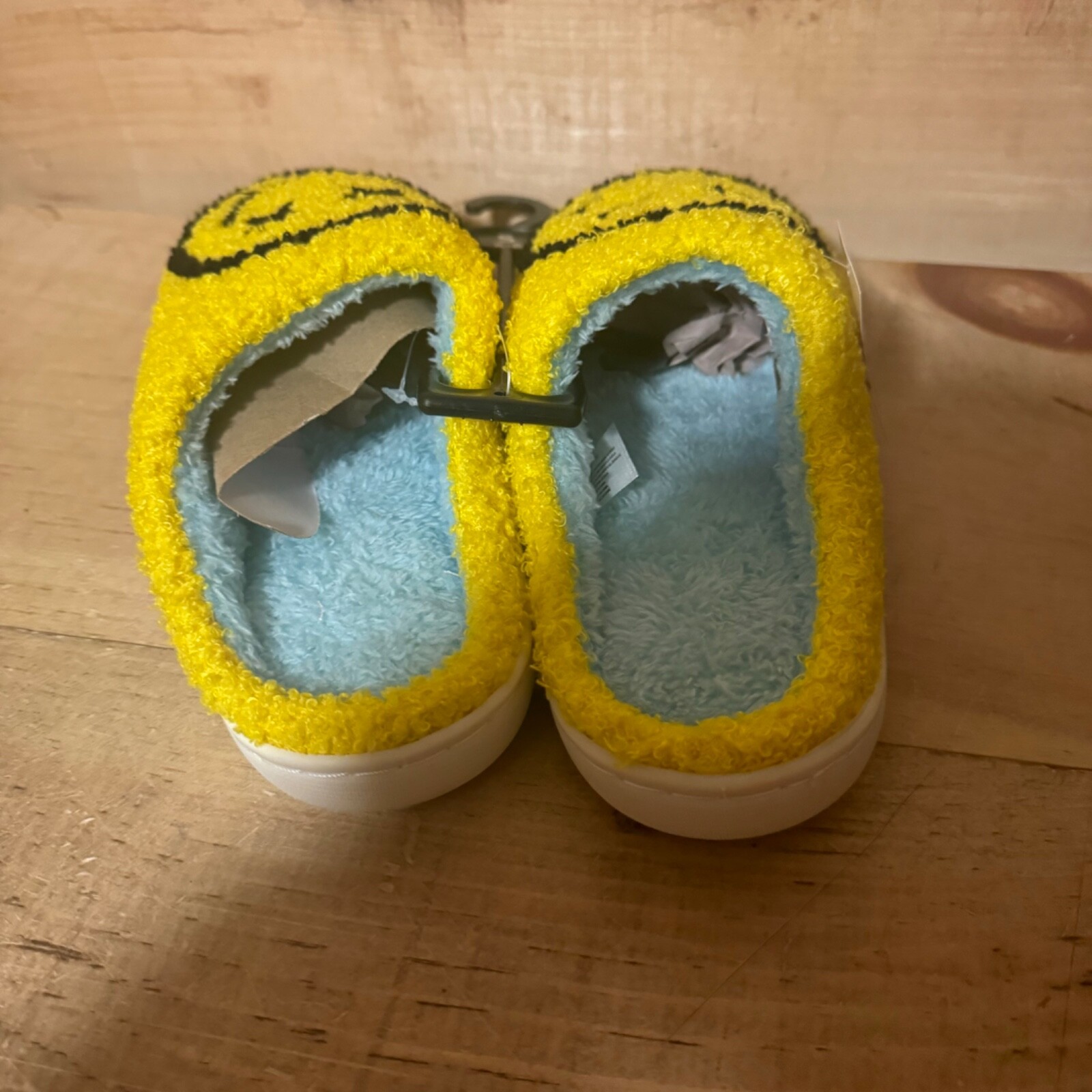 PANTOFOLA D’ORO Pantofole donna carine e comode gialle faccine sorridenti regalo interno S 5 6 nuove con etichette