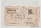 24/3/1913 Italy Recorded Letter from Rome to London (Front of Cover)