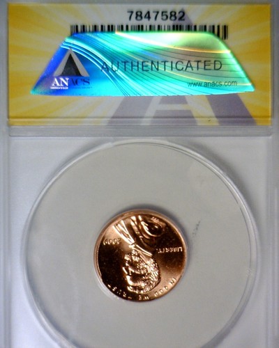 2009 ERROR ANACS MS66 WDDR #043 Lincoln Cent Coin Doubled Die Cherry Pck FS #801 - Picture 4 of 5